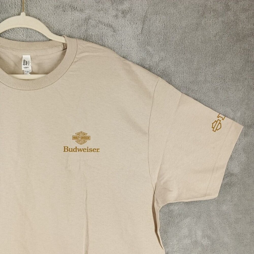 NWOT AMERICAN APPAREL Men T-shirt Size XL Tan 100% Cotton - Picture 3 of 9